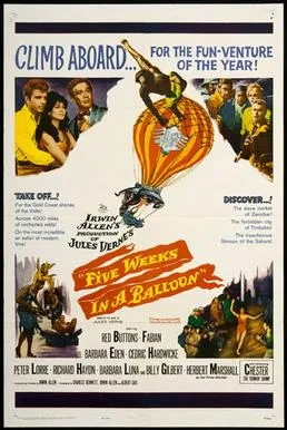 Five Weeks in a Balloon poster