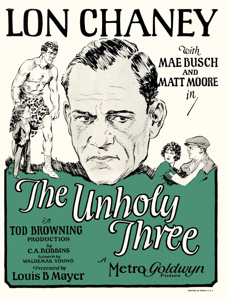The Unholy Three poster