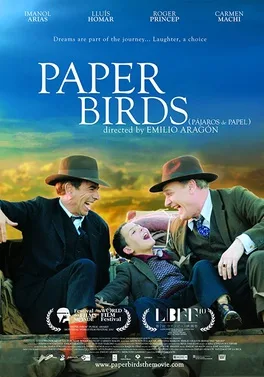Pájaros de papel poster