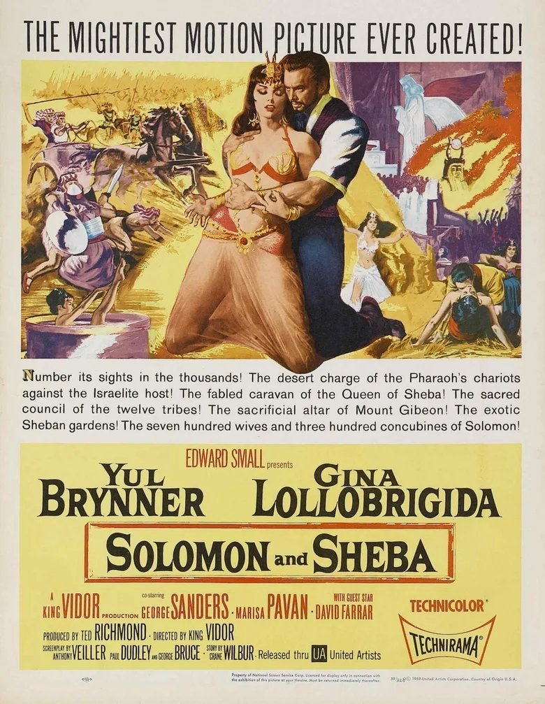 Solomon and Sheba poster