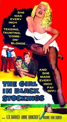 The Girl in Black Stockings poster