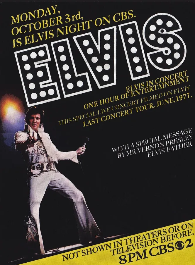 Elvis in Concert poster