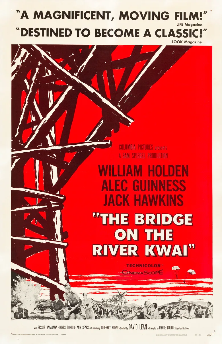 The Bridge on the River Kwai poster