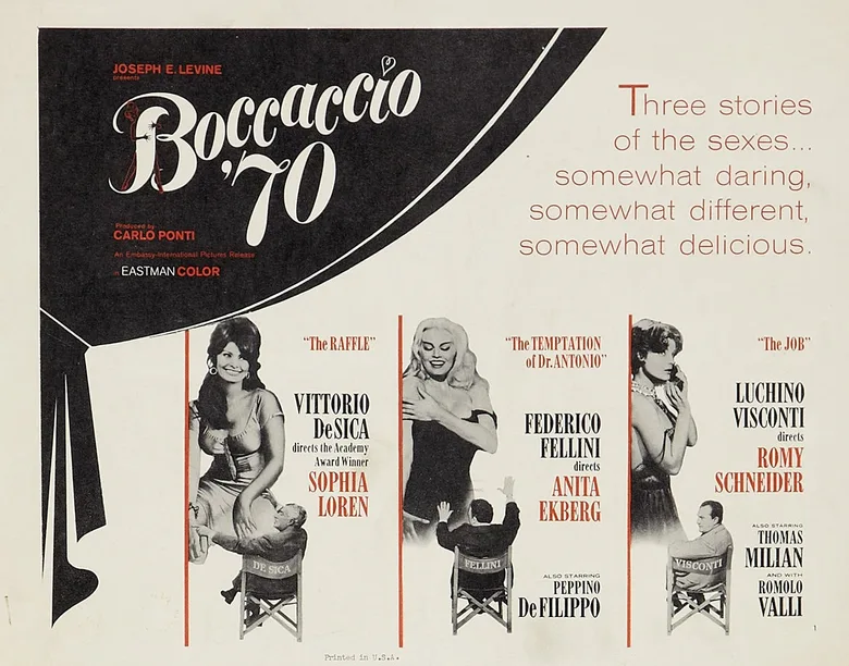 Boccaccio '70 poster