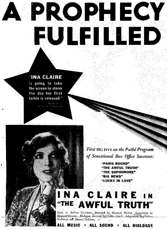 The Awful Truth poster