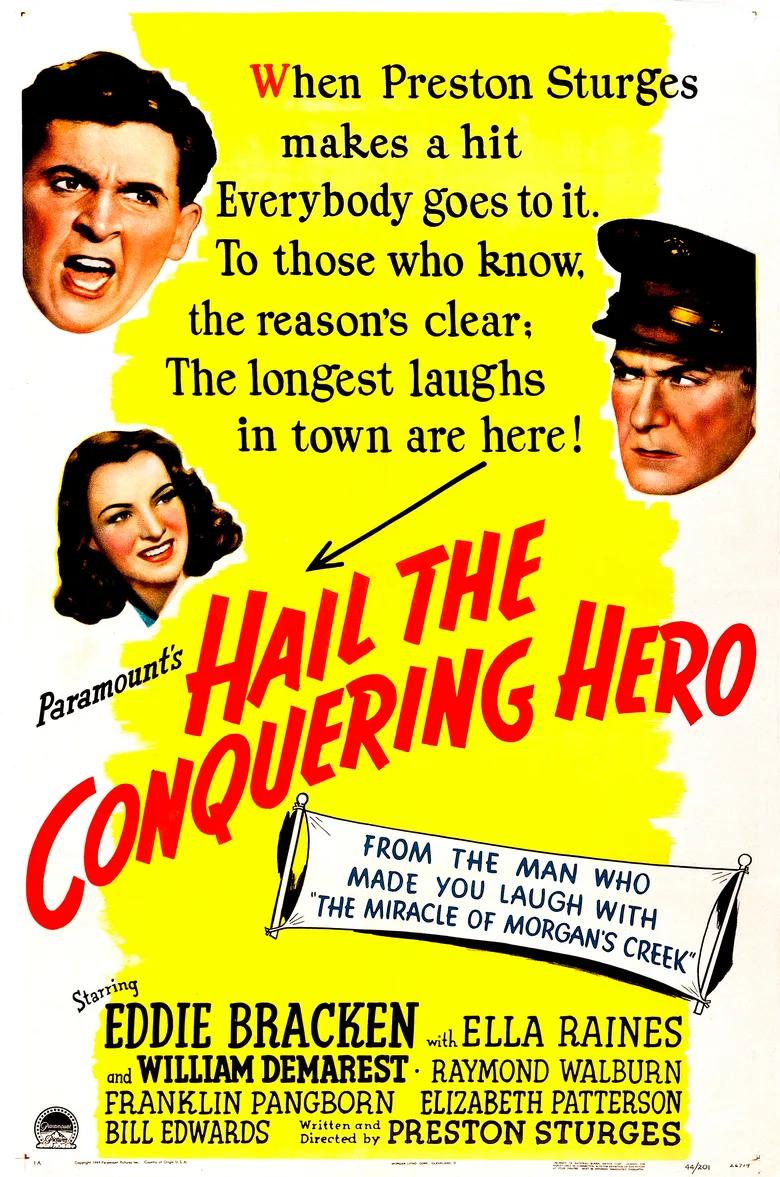Hail the Conquering Hero poster