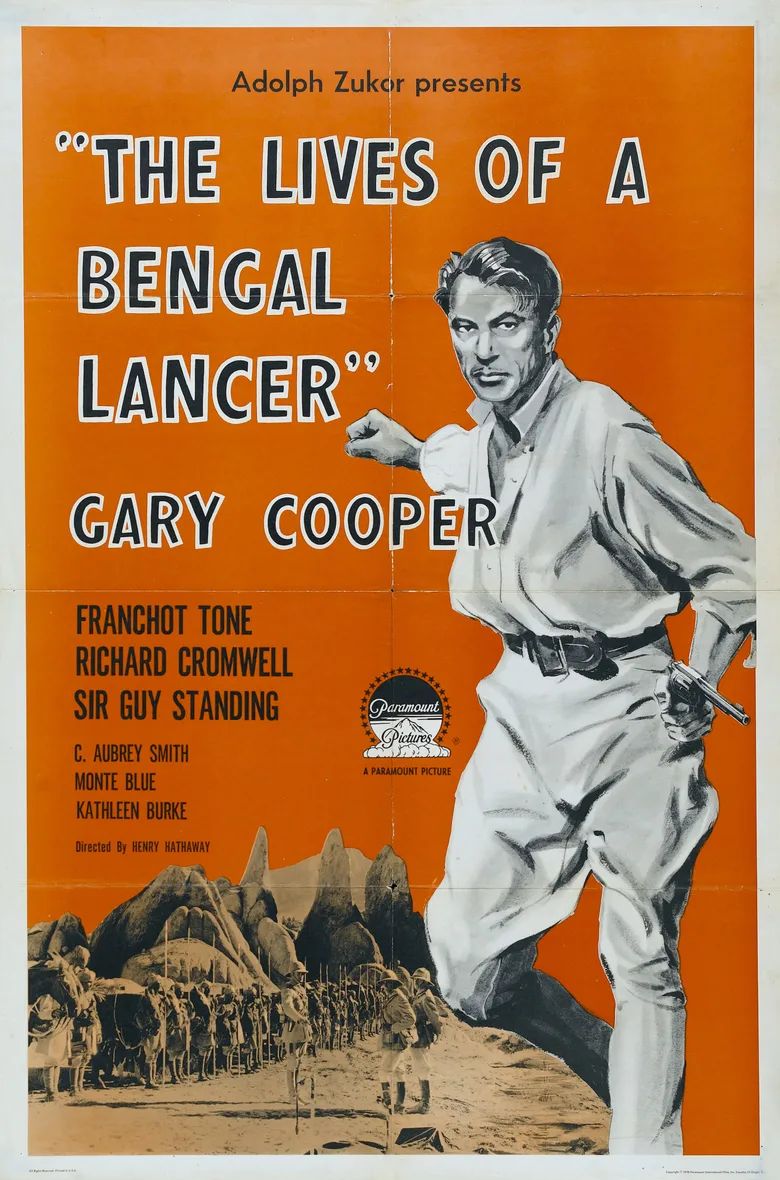 The Lives of a Bengal Lancer poster