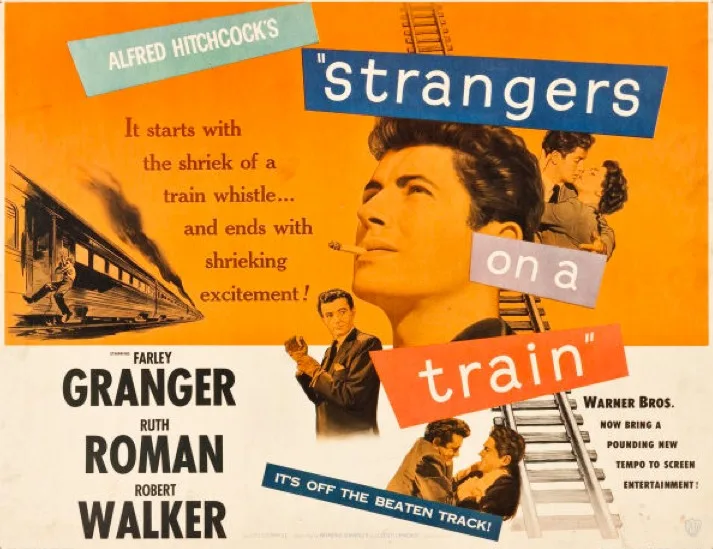 Strangers on a Train poster