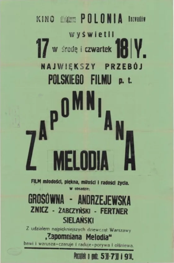 Zapomniana melodia poster