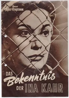 The Confession of Ina Kahr poster