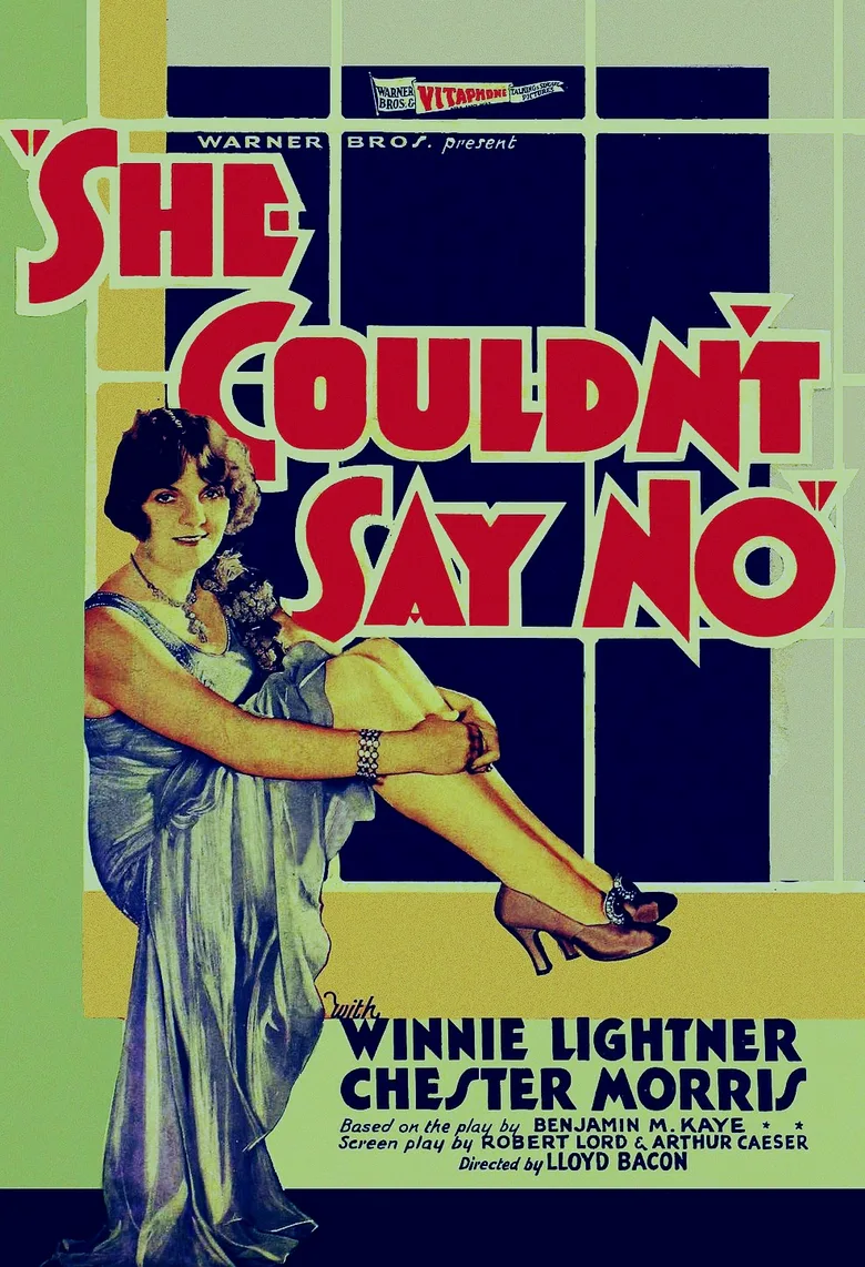 She Couldn't Say No poster