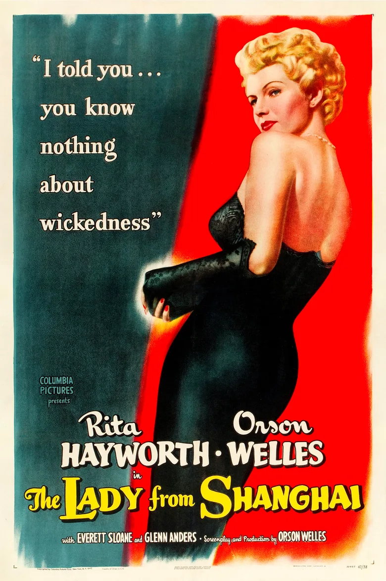 The Lady from Shanghai poster