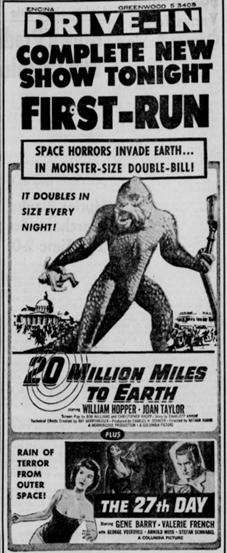20 Million Miles to Earth poster