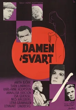 Damen i svart poster