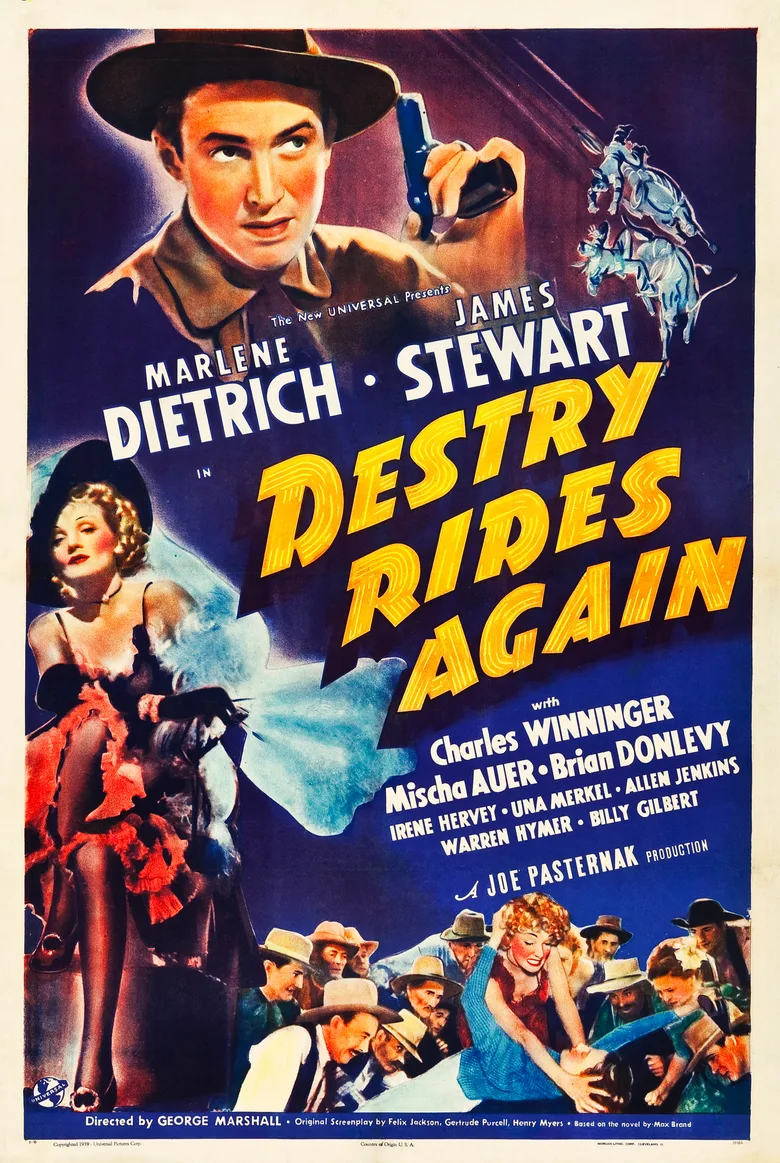 Destry Rides Again poster