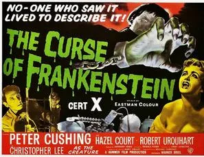 The Curse of Frankenstein poster