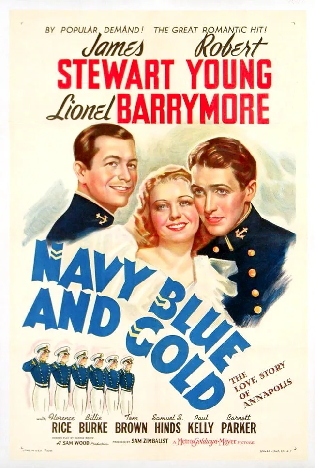Navy Blue and Gold poster
