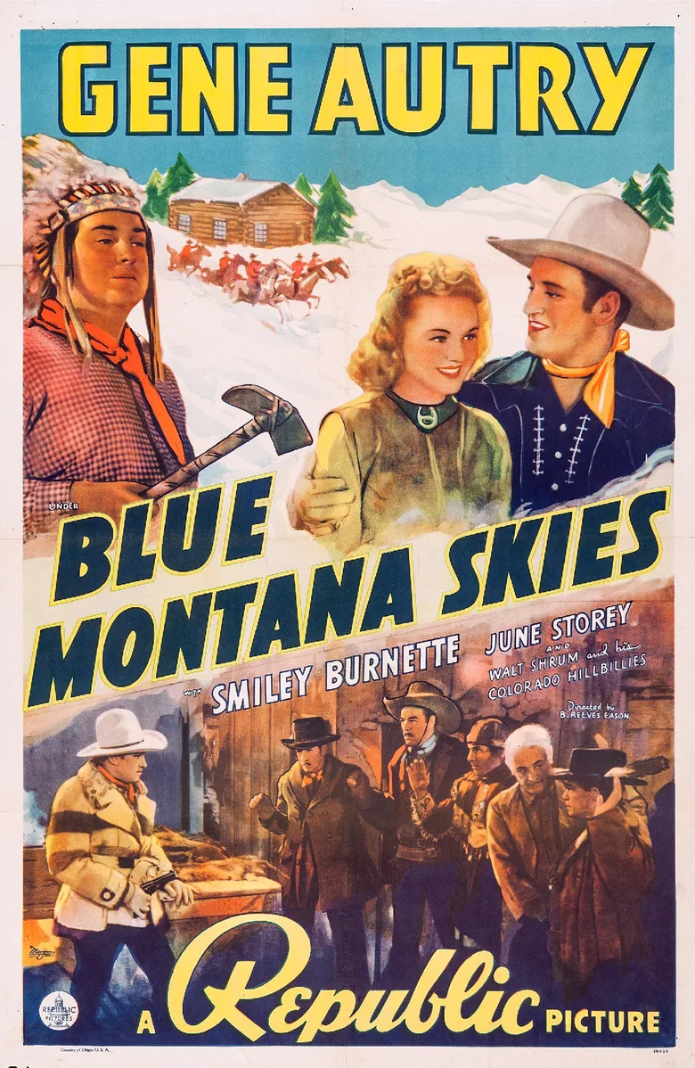 Blue Montana Skies poster