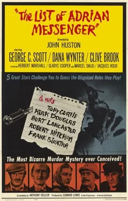 The List of Adrian Messenger poster
