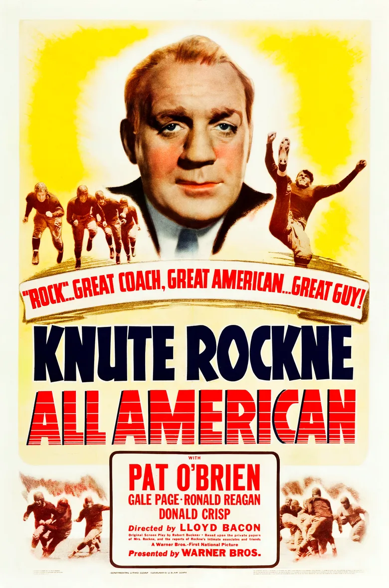 Knute Rockne, All American poster