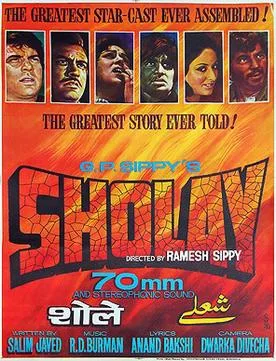 Sholay poster