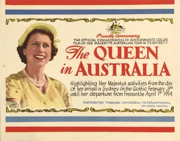 The Queen in Australia poster