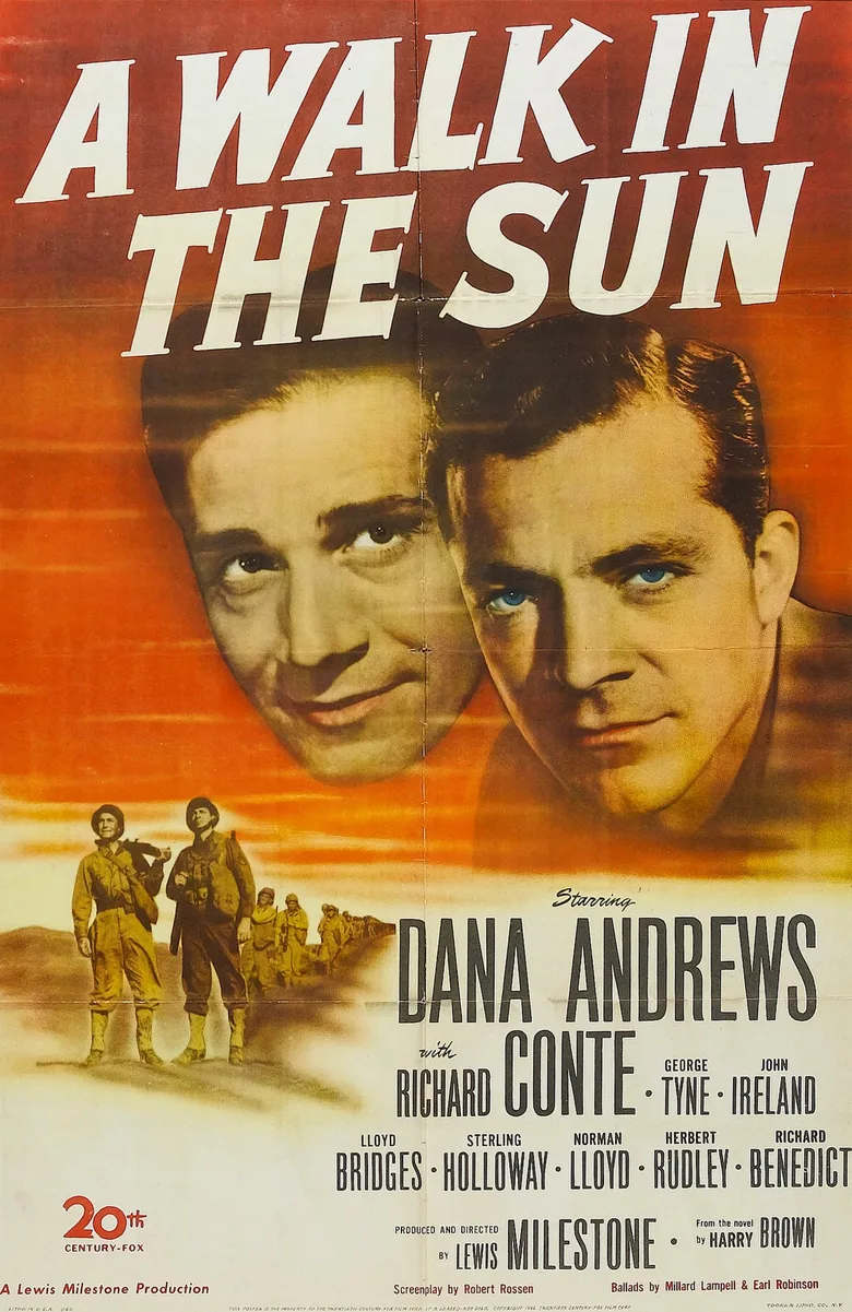 A Walk in the Sun poster