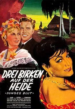 Three Birch Trees on the Heath poster