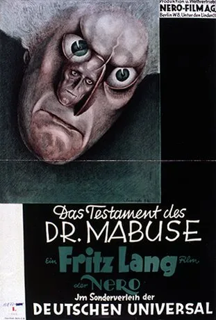 The Testament of Dr. Mabuse poster