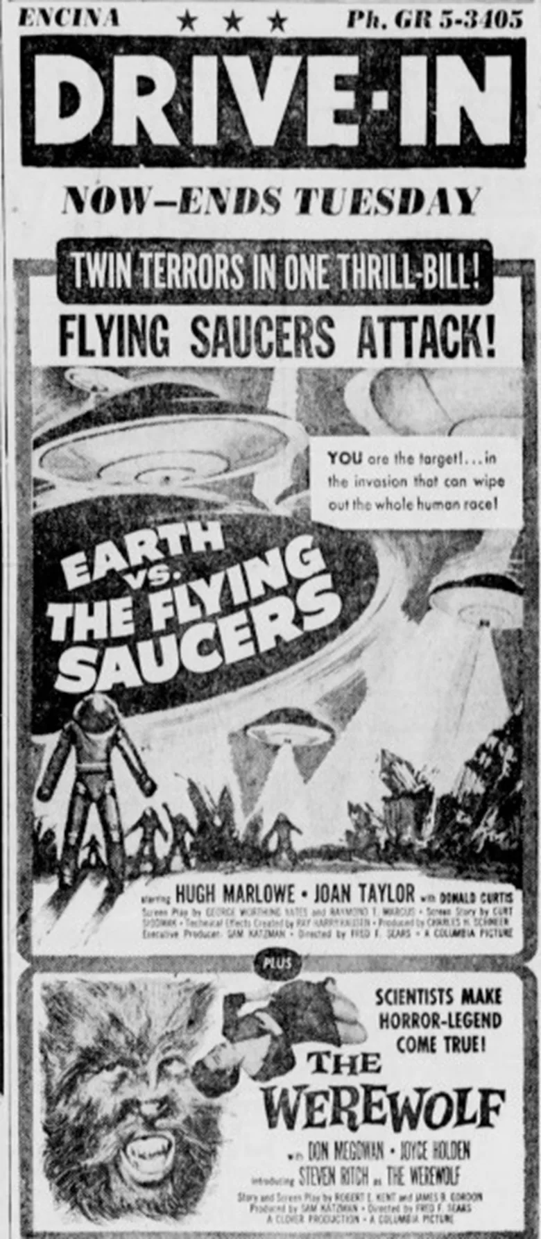 Earth vs. the Flying Saucers poster