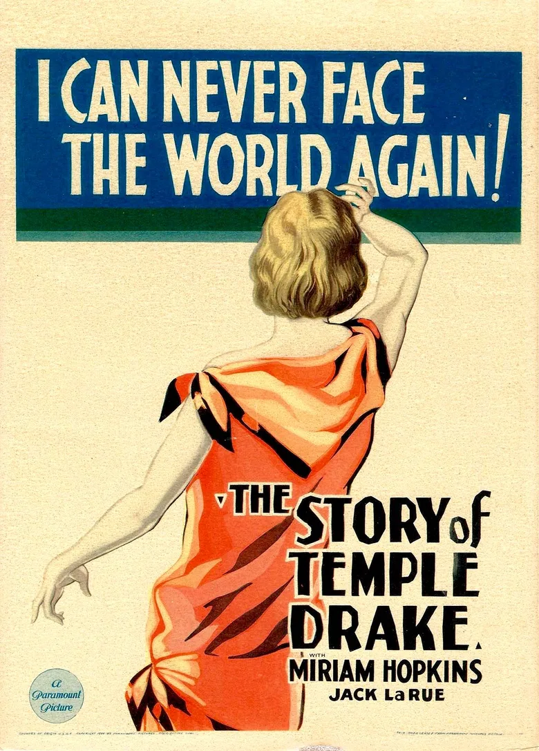 The Story of Temple Drake poster