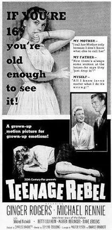 Teenage Rebel poster