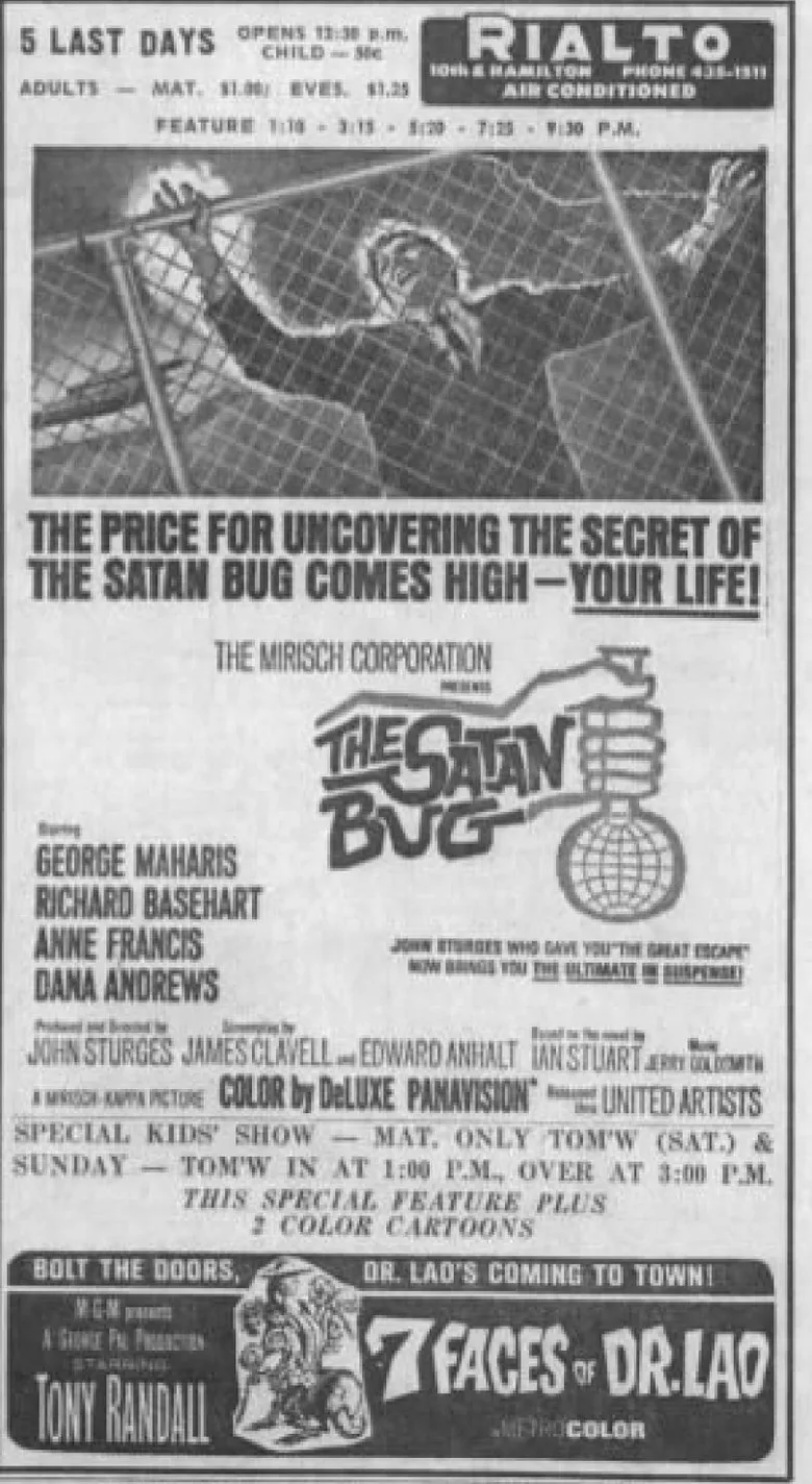 The Satan Bug poster