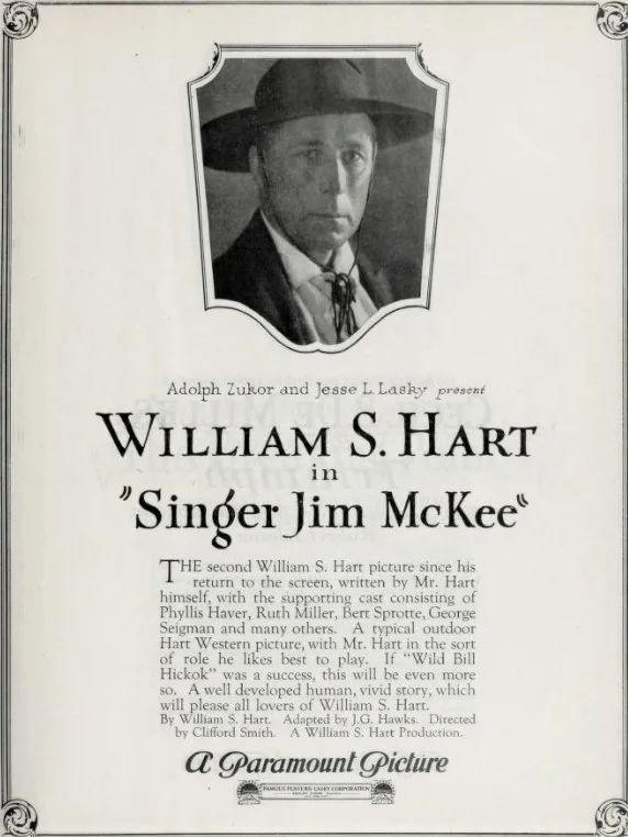 Singer Jim McKee poster