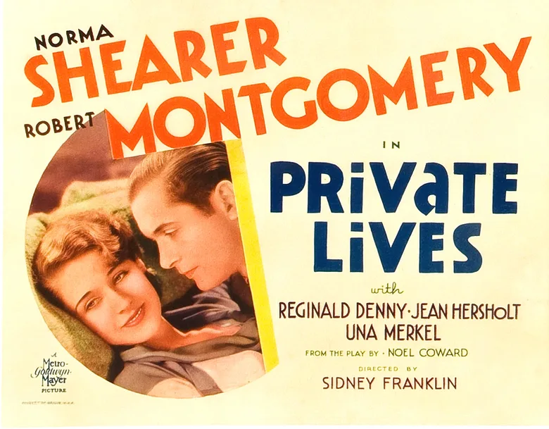 Private Lives (1931 film) poster