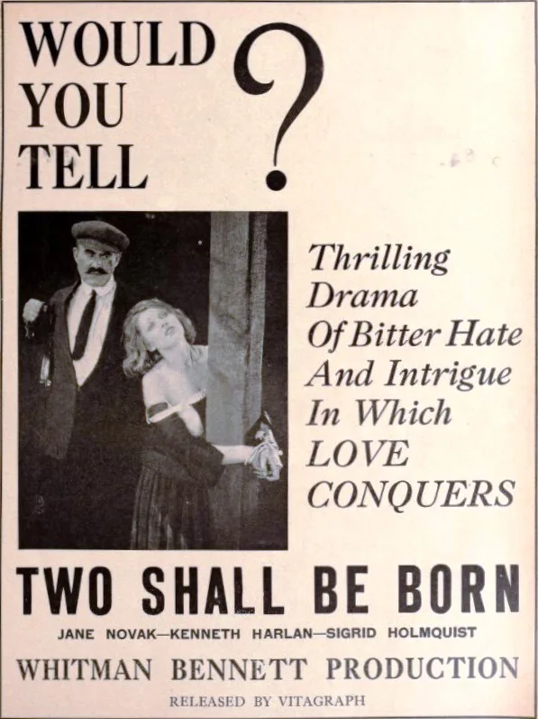 Two Shall Be Born poster