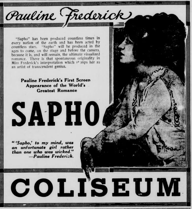 Sapho poster