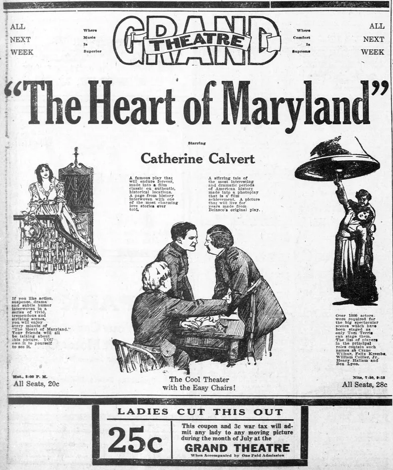 The Heart of Maryland poster
