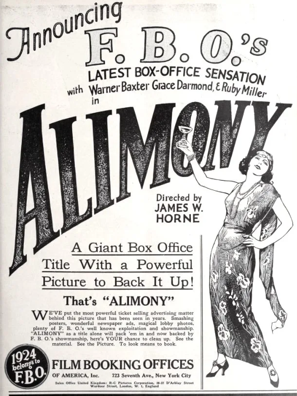 Alimony poster