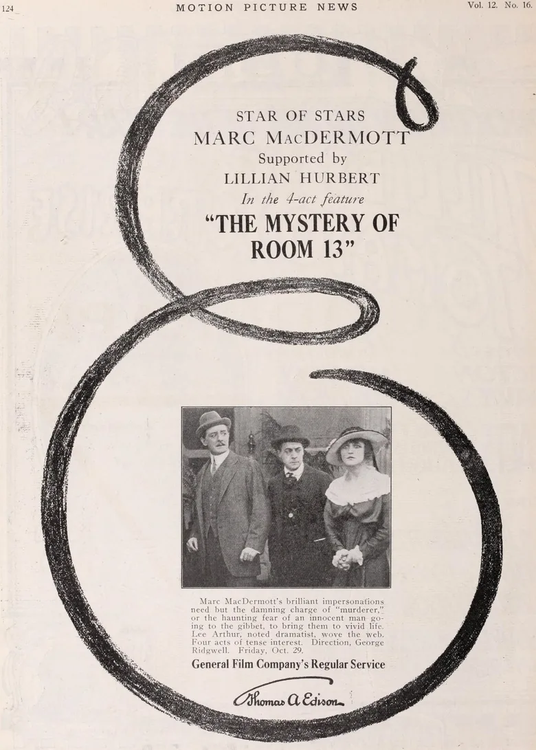 The Mystery of Room 13 poster