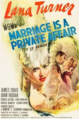 Marriage Is a Private Affair poster