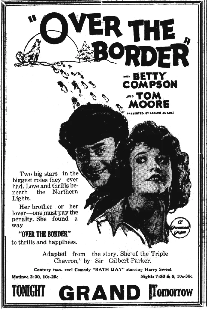 Over The Border poster