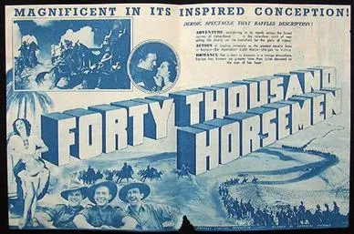 Forty Thousand Horsemen poster