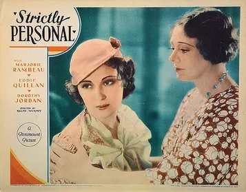 Strictly Personal poster