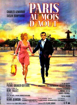 Paris au mois d'août poster