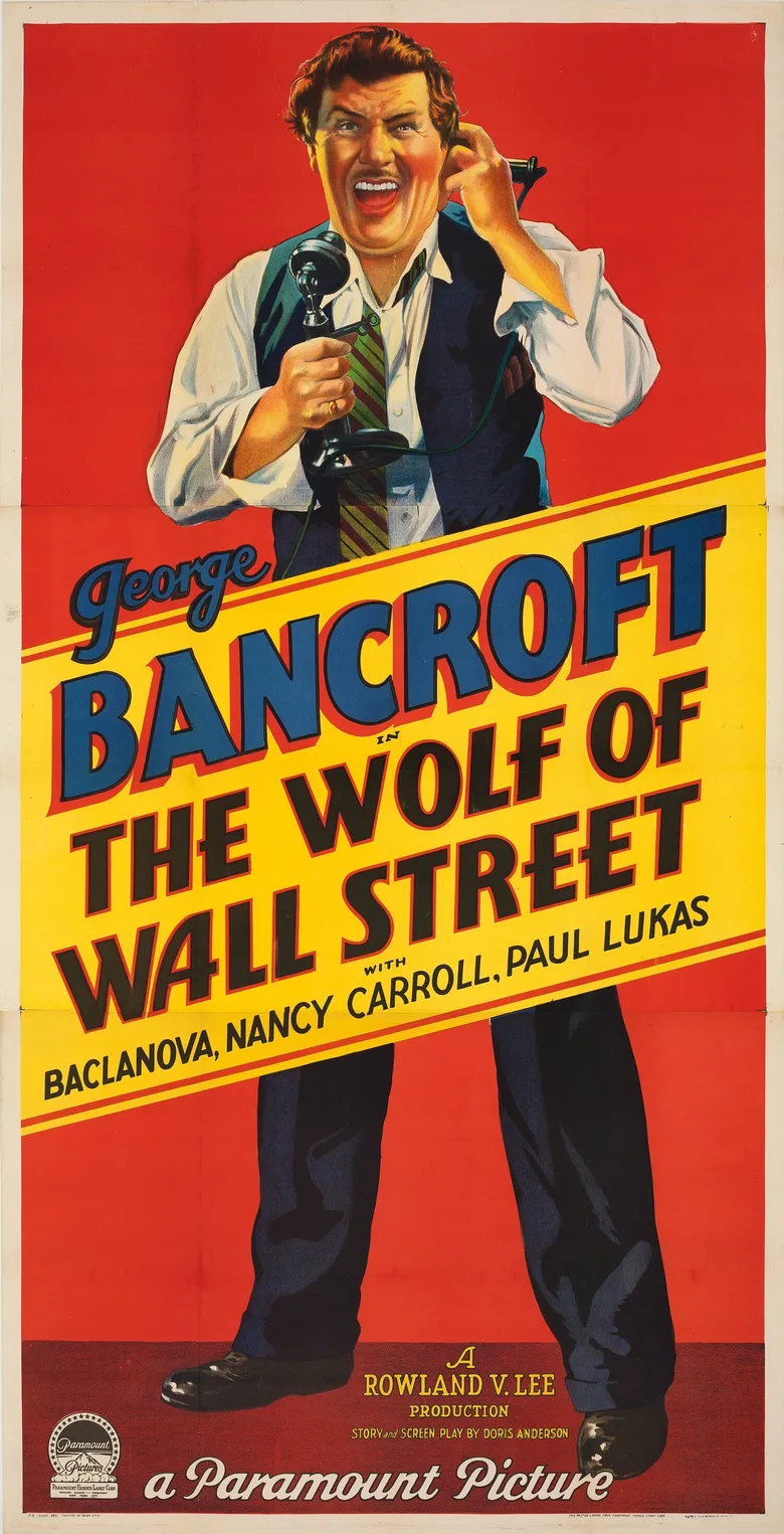The Wolf of Wall Street poster