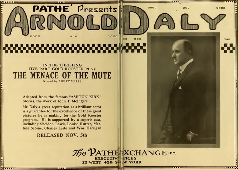 The Menace of the Mute poster