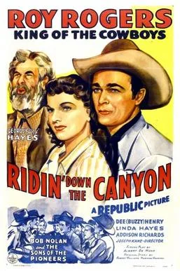 Ridin' Down the Canyon poster