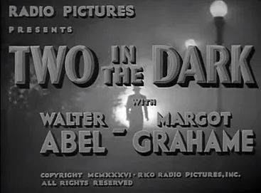 Two in the Dark poster