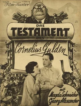 The Testament of Cornelius Gulden poster